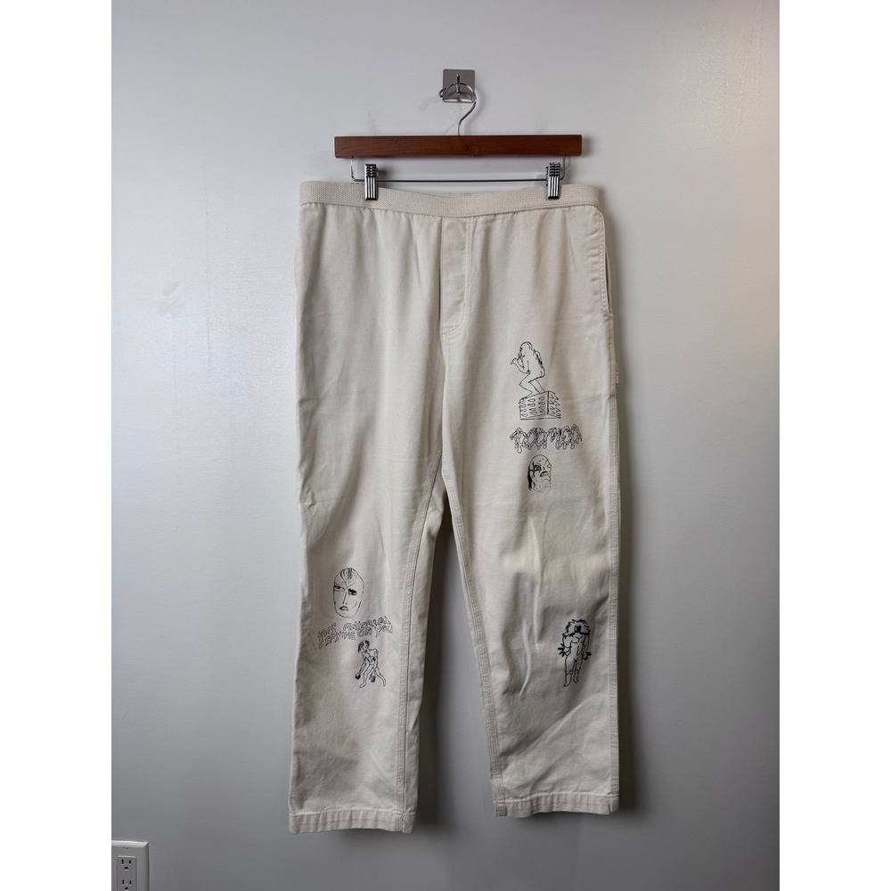 Brain Dead Matt Locke Carpenter Pant Utility Streetwear Canvas Men Size Large